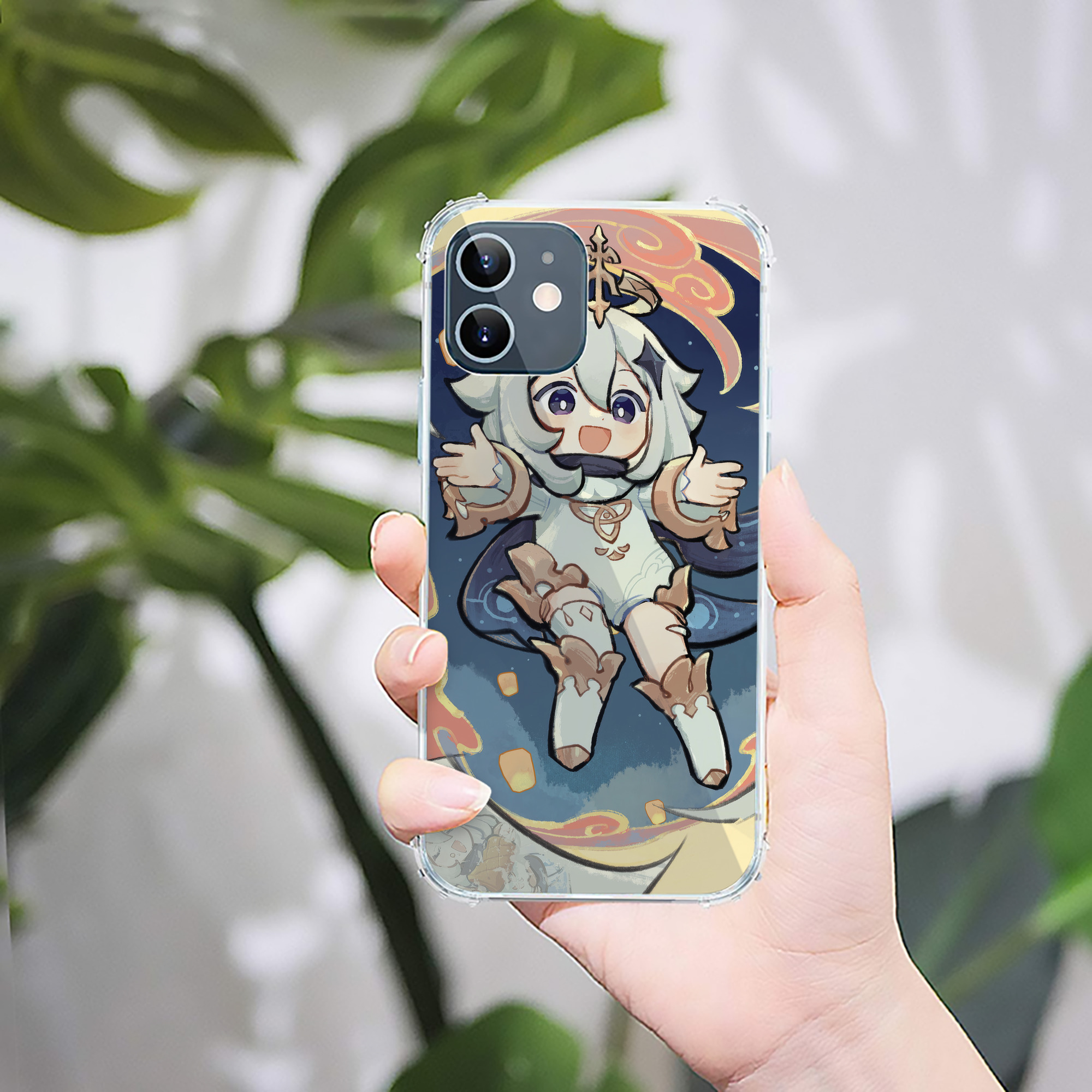 げんし神 genshin 【iPhone 12シリーズ対応】透明スマホケース（クリアソフトケース）